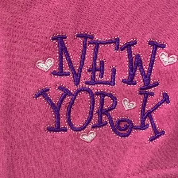 Kid U not, Pink hooded, N Y ,sweat jacket. Size 2T - Picture 4 of 7
